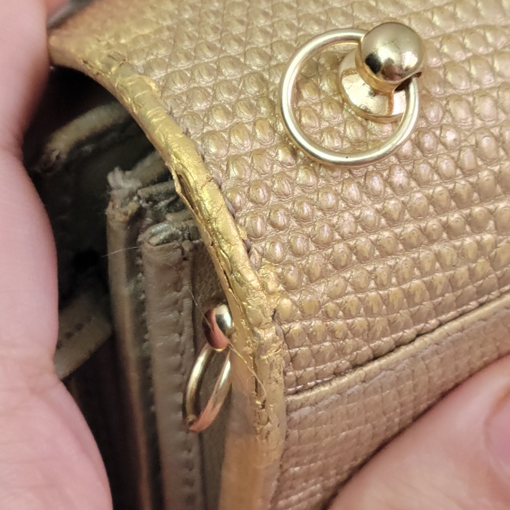 100% Authentic GUCCI LEATHER Double G Continental Wallet - Picture 12 of 16